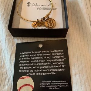 Alex and Ani gold Boston Red Sox bracelet